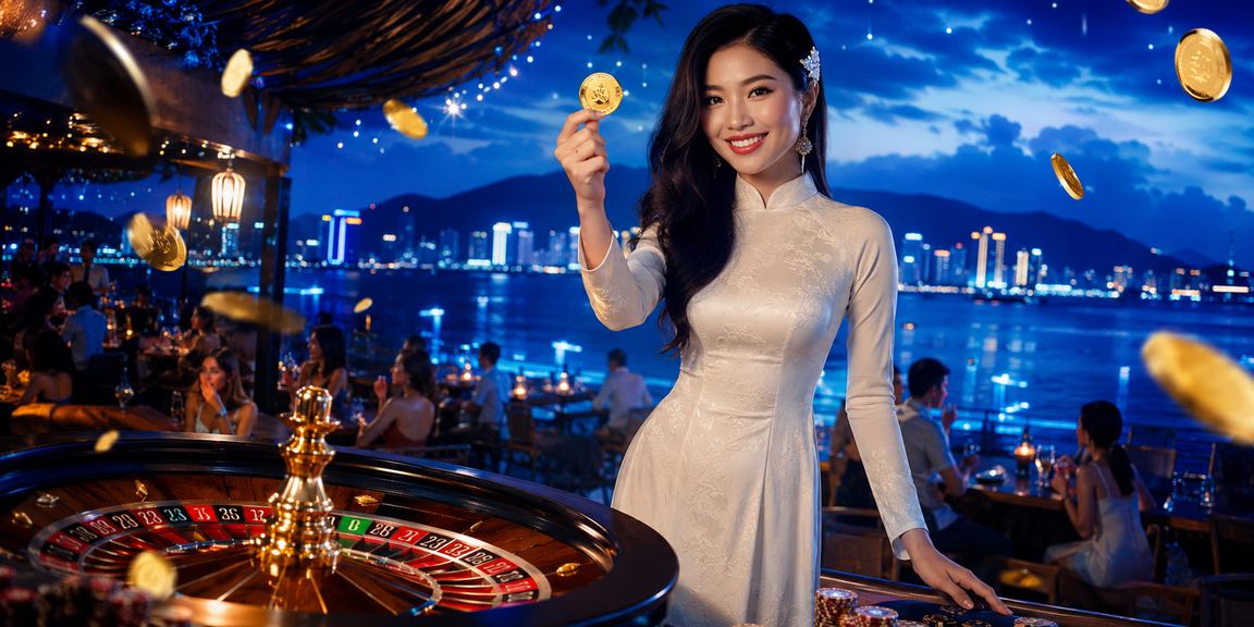 Cảnh chơi roulette đêm tại Nha Trang