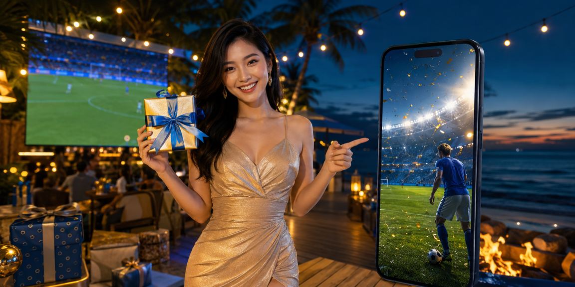 Khu vực Phú Quốc với không khí cá cược bóng đá sôi động bên bãi biển